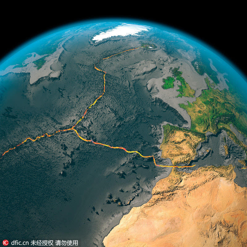 震撼：卫星图片展示地球十五大板块构造(图1)
