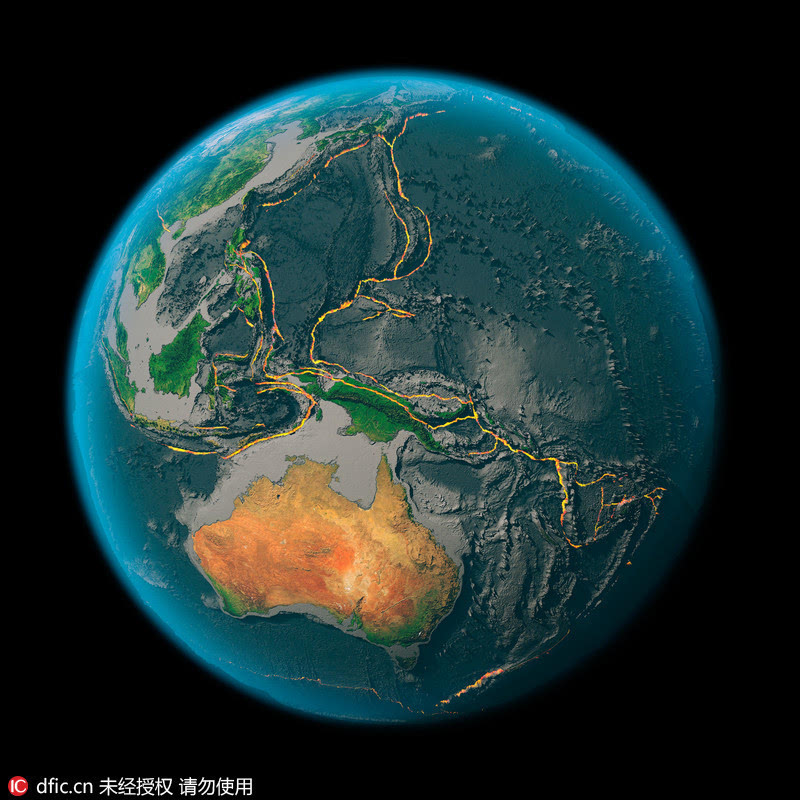 震撼：卫星图片展示地球十五大板块构造(图2)