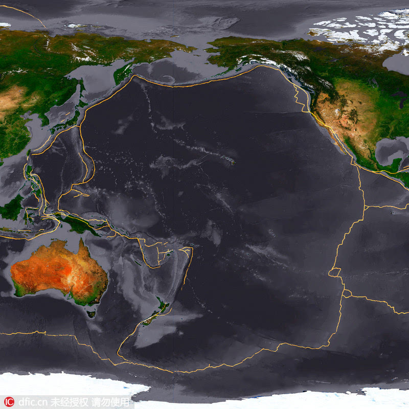 震撼：卫星图片展示地球十五大板块构造(图4)