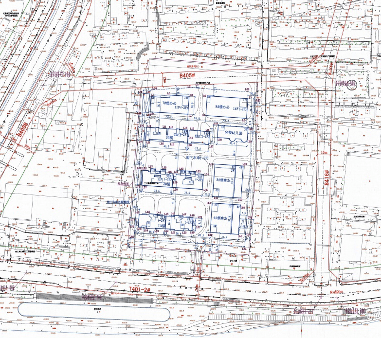 建面约15万方兰州明珠新天地商住项目建筑工程设计方案总平面图公示(图1)