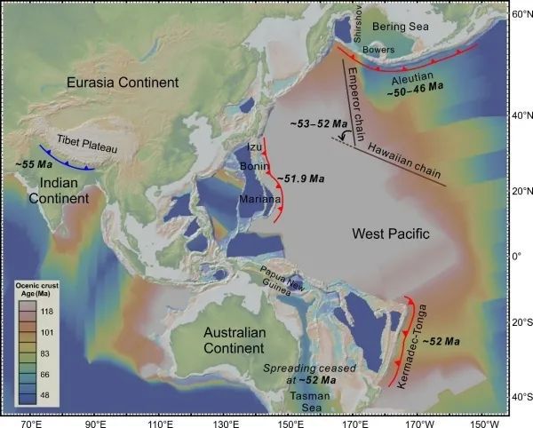 研究发现青藏高原碰撞诱发太平洋板块俯冲(图1)