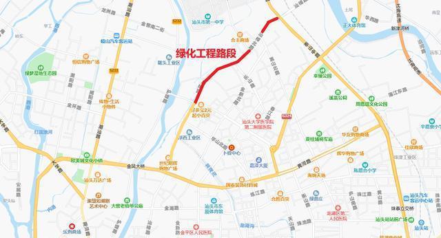 广东汕头市三项市政工程项目范围涉及三区以中心城区为主(图4)