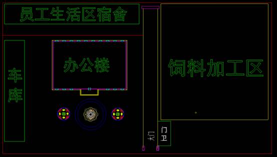 工业建筑污水处理区域CAD平面图(图2)