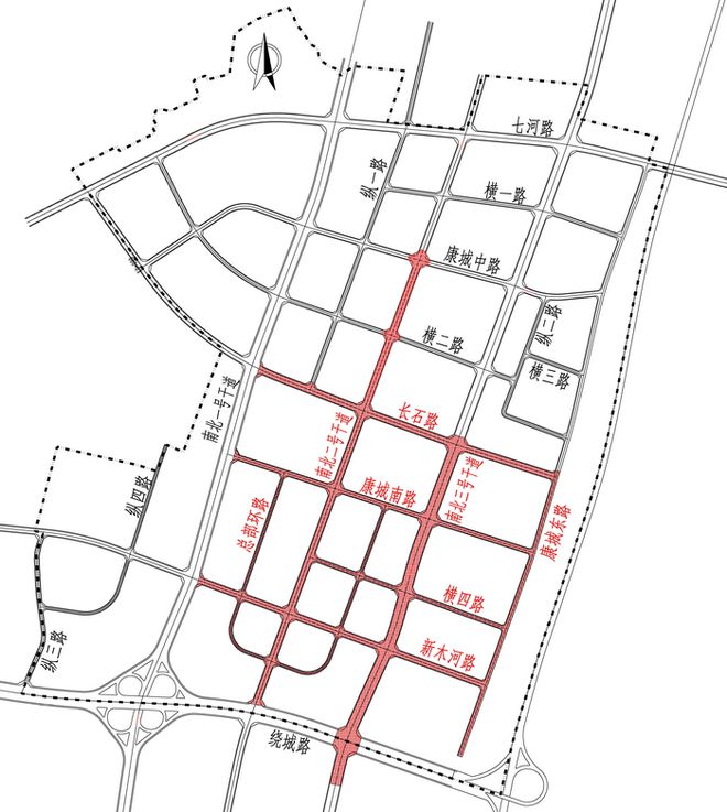 住堰坝片区的有福了！一期道路规划出炉设计8条市政道路(图1)