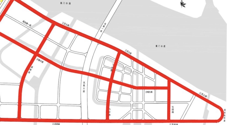 BWIN最新网站广州南沙灵山岛尖三条市政道路竣工验收(图2)